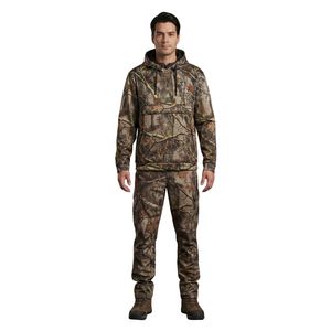 Conjunto de Sudadera con Capucha y Pantalones de Forro Polar Sólido Transpirable para Hombre, Talla Grande, Tejido Térmico, Informal, para Invierno - Product Image 1