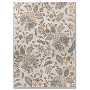 Tapis en soie rectangulaire bleu noué à la main de haute qualité, motif floral moderne, couleurs naturelles, laine résistante aux taches, PET - Product Image 1