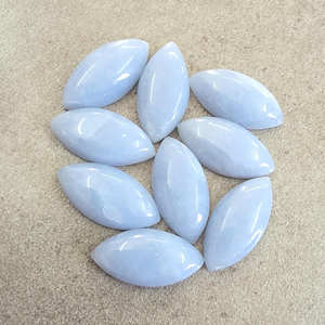 Opale rose naturelle, taille marquise, cabochon à dos plat, calibrée, qualité AAA, certifiée par un tiers, Rajasthan, toutes tailles disponibles - Product Image 1