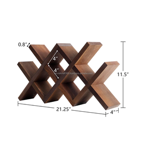 Fabrication à bon prix de présentoirs de comptoir empilables pour bouteilles en bois d'acacia naturel de ferme pour la maison du Vietnam - Product Image 4