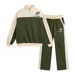100% Cotton Full <b>Zip</b> <b>Hooded</b> Winter Tracksuit Set Men's Athletic Sportswear Training Jogging Suit Quick Dry Performance Wear OEM - Product Image 4