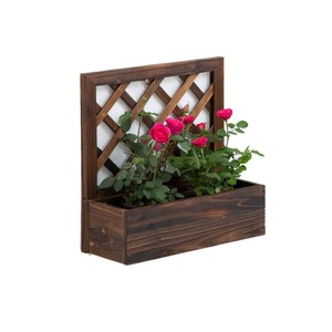 Jardinière murale décorative en bois pour plantes, support mural suspendu pour balcon, échelle à plantes de jardin, fabriqué au Vietnam - Product Image 1