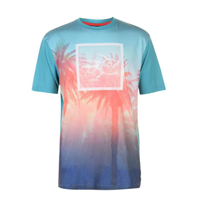 T-shirt décontracté pour homme à manches courtes, col rond, imprimé camouflage par sublimation, coupe classique, séchage rapide, respirant, 100 % coton tricoté - Product Image 6