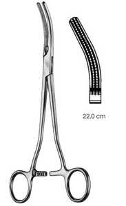 Pinzas de Histerectomía Heaney con Mecanismo de Trinquete Autoblocante, 21 cm, Curvas, Mordazas Dentadas de un Solo Diente, de Endochoice Medical - Product Image 5
