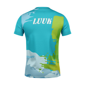 เสื้อยืดผู้ชายทรงปกติ คอวี แขนสั้น ลายพิมพ์สปอร์ต ผ้าถัก 100% คอตตอน ดีไซน์เรียบง่าย ระบายอากาศได้ดี แห้งเร็ว เป็นมิตรต่อสิ่งแวดล้อม - Product Image 3