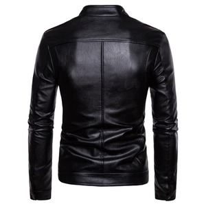 Veste matelassée en polyester écologique pour homme avec logo frontal, confortable, style motard, style urbain, vente en gros - Product Image 2