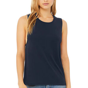 เสื้อกล้ามถักสีชมพูสำหรับผู้หญิง คอกลม สีพื้น ลำลอง ความยาวปกติ - Product Image 4