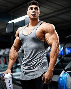 Débardeur en coton premium pour hommes, débardeur de sport sans manches, t-shirt d'entraînement personnalisé avec logo, vêtements de sport pour hommes - Product Image 4
