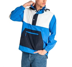 High Quality <b>Men's</b> <b>Lightweight</b> Nylon Pullover Custom Mesh Lining <b>Summer</b> Windbreaker <b>Jacket</b> Plus Size New Design Polyester - Product Image 1