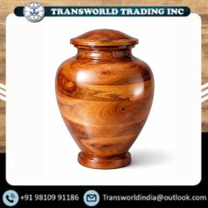Premium Wooden Funeral Urn for Human Ashes Handmade Cremation <b>Memorial</b> Keepsake <b>Box</b> Luxury Decorative Adult Ashes Container - Product Image 4