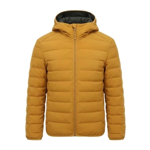 <b>Men's</b> Winter <b>Blouson</b> Front Hood Denim Casual Black Coat Windproof Breathable Eco-Friendly Knitted Zipper Closure Cold Weather - Product Image 6