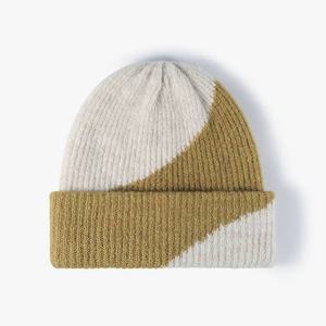 Ski Hats Warm Acrylic Knitted <b>Beanies</b> Autumn Winter Wear <b>Wool</b> <b>Beanies</b> Custom Logo Vietnam Contrast Color Factory High Quality - Product Image 2