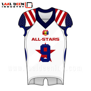 ขายส่งที่กำหนดเองอเมริกันกีฬาฟุตบอลเครื่องแบบที่มีคุณภาพที่ดีที่สุดผู้ชายอเมริกันฟุตบอลเครื่องแบบส่วนตัวทีมชื่อหมายเลข - Product Image 6