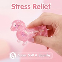 NeeDohd Jouet anti-stress à presser, ensemble complet, boîte colorée, chiots, lapins, méduses, gouttes d'eau, canards, pizzas, petits ours, balles en PU