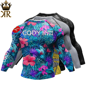 Rashguard de BJJ haute performance extensible dans quatre directions, haut de compression pour grappling sans kimono, MMA et entraînement de fitness - Product Image 6