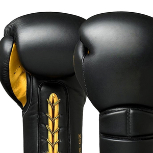 Guantes de Boxeo Profesionales con Cordones, Guantes de Combate Personalizados, Gran Venta, Nuevo Diseño, Guantes de Boxeo con Cordones para Lucha, Nuevos y Personalizados - Product Image 5