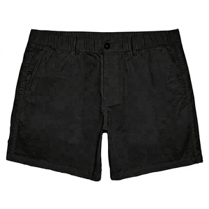 Pantalones Cortos Bermuda Oxford de Algodón Blanco para Hombre, Cintura Media, Cierre de Botones, Estilo Casual, Color Sólido, Tejido Transpirable - Product Image 2