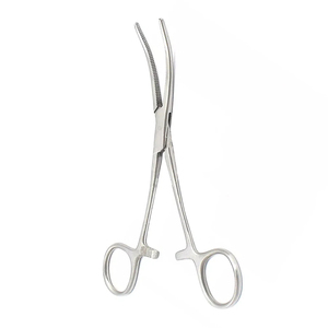 Pinces hémostatiques courbées de 8 pouces en acier inoxydable, instrument chirurgical vétérinaire de serrage pour les procédures en salle d'opération - Product Image 4