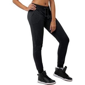 Pantalon de jogging pour femme en néoprène, tissu épais structuré, taille élastique, streetwear, pantalon de survêtement - Product Image 3