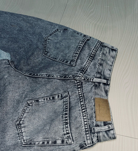 Jean ample vintage léger pour homme, coupe droite, couleur unie, style streetwear, taille en coton – Vente en gros - Product Image 6