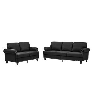 Divano Moderno Classico 2+3 Posti in Ecopelle Effetto Pelle Bovina per Set Soggiorno - Product Image 3