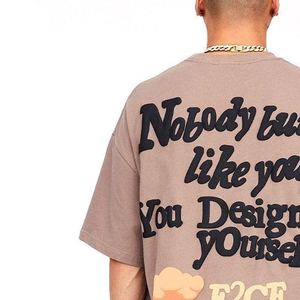 Mens T-shirts for Casual Outdoor Style 100% Cotton Breathable Oversized Fit Short Sleeve Wholesale New Worsted - Product Image 5