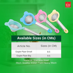 Nouvel ensemble de 12 passoires coniques en maille d'acier inoxydable pour thé et café, modèle Eagle en plastique - Product Image 6