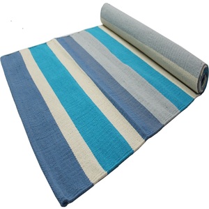 Tapete de Yoga de Algodón Orgánico Impreso, Hecho a Mano, con Base de Goma Antideslizante, Grosor Medio, para Meditación, Ejercicio y Fitness - Product Image 2