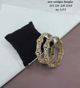 PADMAWATI Private Limited Luxury Tungsten <b>Gold</b> Plated Multi Color Women's <b>Bangles</b> <b>Set</b> Indian Bridal Engagement Anniversary - Product Image 1