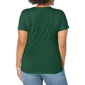 Camisetas de Cuello Redondo Suaves para Mujer, Camisetas de Algodón para Mujer, Camisetas Cómodas de Estilo Veraniego para el Día a Día - Product Image 2