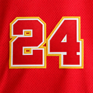 Camiseta de Baloncesto Corta Personalizada con Bordado Tackle Twill y Estampado por Transferencia Térmica, Transpirable, de Secado Rápido, Antibacteriana, OEM Privado - Product Image 5