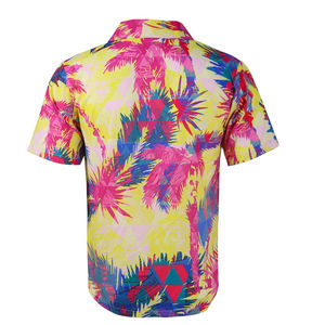 Chemise de plage décontractée à manches courtes en polyester pour homme, best-seller, séchage rapide, respirante, qualité supérieure, OEM - Product Image 4