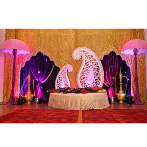 Decoraciones Italianas de Paisley para Ceremonia Mehndi, Decoraciones de Escenario para Mehndi y Sangeet Musulmanes Punjabi, Decoración para Eventos en Australia - Product Image 1