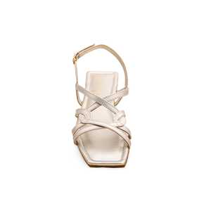 Sandale dorée à talon formel FR5232 - Product Image 1