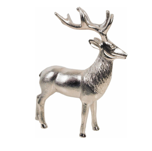 Sculpture de renne en aluminium sur mesure en gros, ornement artisanal de luxe en métal, renne debout pour salon et décoration de Noël - Product Image 4