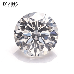 เพชร D'vins Jewels แบบเม็ดเดี่ยว ผลิตในห้องปฏิบัติการด้วยวิธี CVD HPHT รูปทรงกลมเจียระไนแบบเหลี่ยมบริลเลียนต์ สี D - Product Image 1