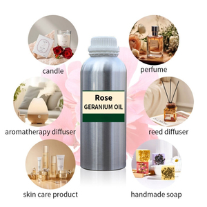 Huile Essentielle Naturelle de Géranium Rose (Rosa Damascena) pour Diffuseur, Soins de la Peau, Cheveux, Massage Corporel, Aromathérapie – Vente en Gros et Fourniture en Vrac - Product Image 3