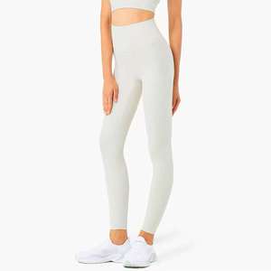 Leggings para Mujer con Logotipo Personalizado, Fabricación OEM, Tela de Nailon Elástica, Cintura Alta, para Gimnasio y Fitness - Product Image 3