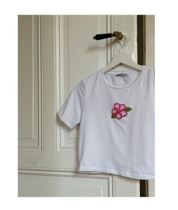 T-shirt pour femme 100% coton, manches courtes, 100% fait main, qualité supérieure, idéal pour les fêtes, cadeau, bonne qualité - Product Image 1