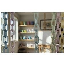 Adornos de Pared Curvos de Acrílico Ecológicos de Estilo Art Deco Moderno de ILAHI, Adornos Colgantes Hechos a Mano con Patrón Vertical en Forma de Cadena - Product Image 3