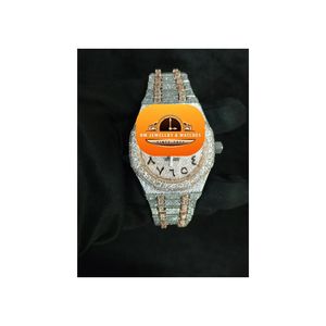 นาฬิกาข้อมือควอตซ์อะนาล็อกผู้ชาย NM Luxury Diamond ตัวเรือนสแตนเลส หน้าปัดกระจก 40 มม. ปุ่มกดแบบซ่อน พร้อมกล่อง - Product Image 1
