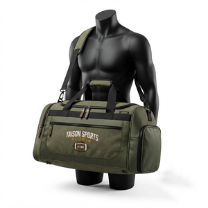 Sac à dos de football américain pour homme TAISON SPORTS 600 GSM Premium PU 30-40L Noir Orange Multi-panneaux Logo imprimé personnalisé - Product Image 6