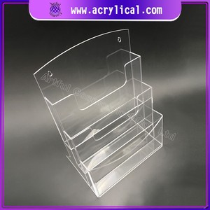 2025 clair grand stockage acrylique porte-revues porte-brochure et organisateur de fichiers support debout de bureau sur les reliures de Table - Product Image 3