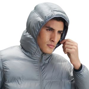 Veste d'hiver matelassée pour homme, manteau chaud isolé, léger, coupe-vent, à capuche, vêtements de sport décontractés pour l'extérieur, par temps froid - Product Image 5