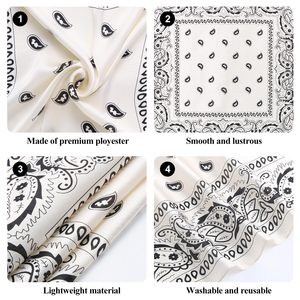 Foulard en satin effet soie pour cheveux, idéal pour dormir et voyager, personnalisable en gros (OEM) - Product Image 6