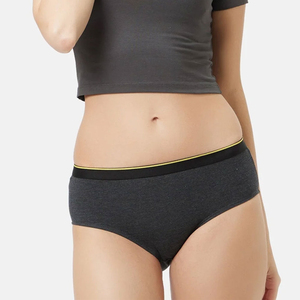 Ropa Interior de Bikini Sólida para Mujer, Personalizada OEM/ODM, Suave, Cómoda, Sin Costuras, Tejida, para Uso Diario y al Aire Libre - Product Image 4