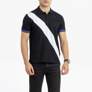 Chemises polo pour hommes à manches courtes, style décontracté, uni, personnalisées, de haute qualité, broderie personnalisée, t-shirt polo pour hommes - Product Image 1