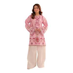 Collection d'été de luxe pour femmes, vêtements indiens et pakistanais, ensemble de 2 pièces en tissu lawn imprimé doux, couleurs personnalisées - Product Image 1