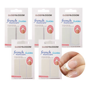 ShineB Easy French Nail Art Manicure Guides 2D Corea OEM ODM Mix Point Diseño recto Forma Pegatinas para uñas #96672 - Product Image 2
