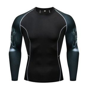Ropa de Gimnasio y Fitness, Rashguard de BJJ MMA para Hombre, Transpirable, de Secado Rápido, Personalizable, Manga Larga, Spandex/Nylon 160g, Alta Calidad - Product Image 1